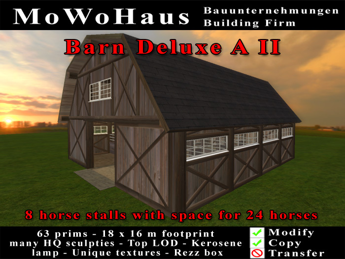 MoWoHaus Barn Deluxe A II 