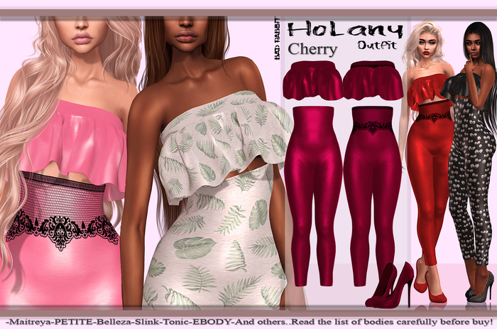 .:Bad Rabbit:. Holany Outfit Cherry
