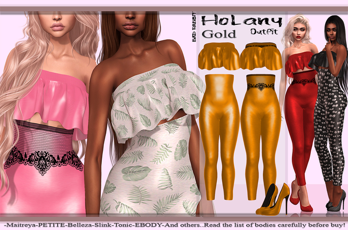 .:Bad Rabbit:. Holany Outfit Gold