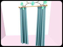 [hp] lily 2 panel curtain - baby green
