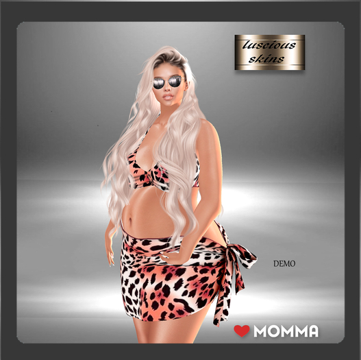 PINK DEMO ANIMAL PRINT SARONG AND TOP LOVEMOMMA