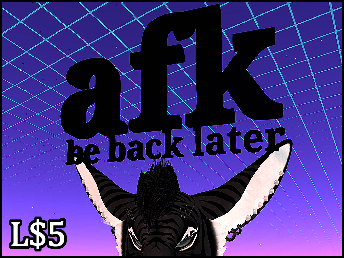 3D AFK Headsign