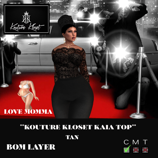 *KK Kaia Top MOMMA Tan ADD ME TO UNPACK