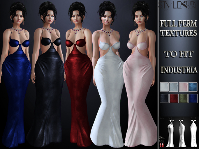 STYLES -INDUSTRIA Bust cup dress - Texture FULL PERM -Fatpac v3
