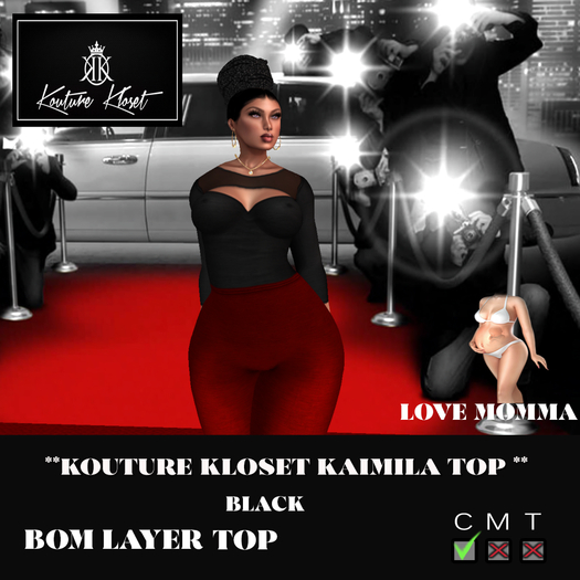 *KK Kamila Top  Black  ADD TO UNPACK