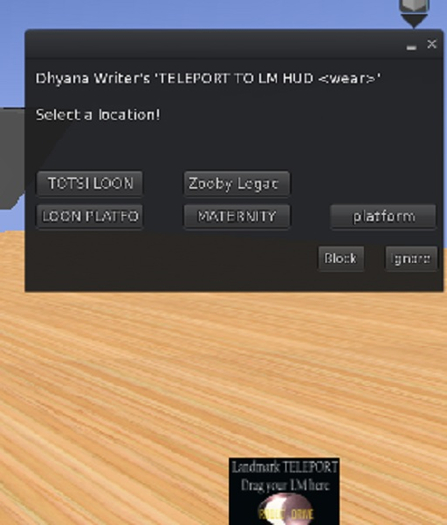 TELEPORT TO LM HUD 