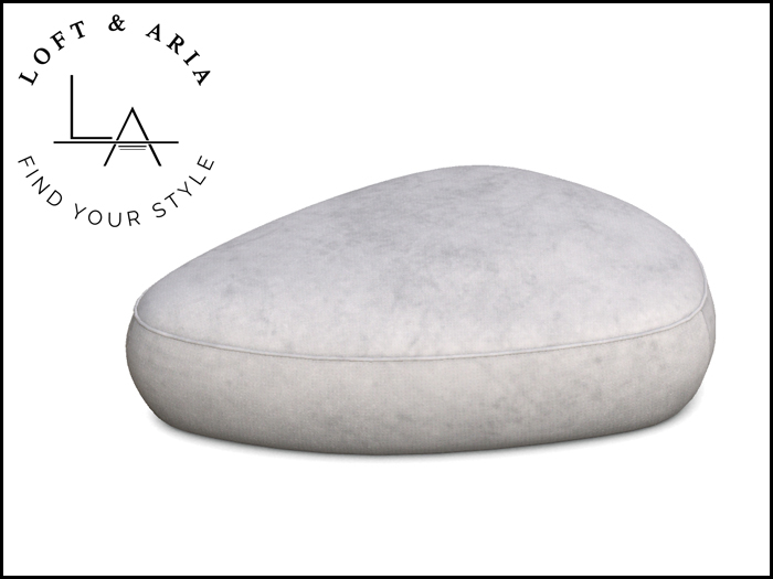 Loft & Aria - Acantha Ottoman - White