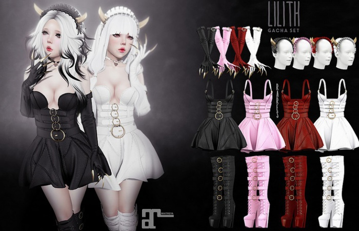 Violent Seduction - Lilith Boots (Red)