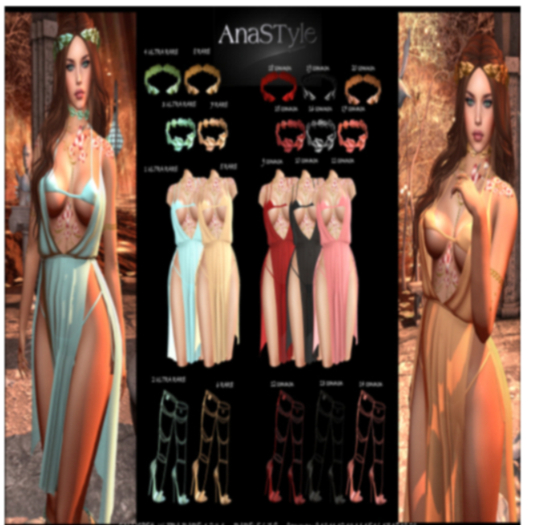 AnaSTyle - Calliope #5 Orange Dress RARE