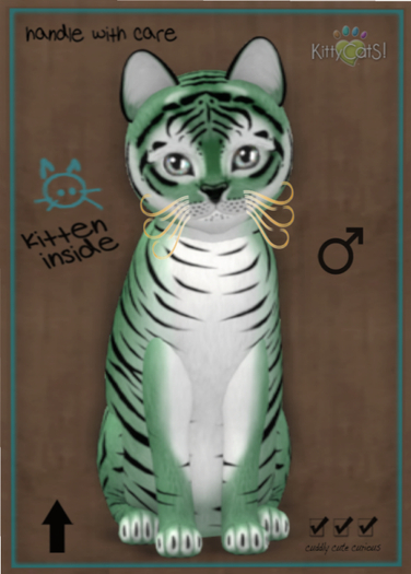 KittyCatS Box - Tiger! - Dusky Green