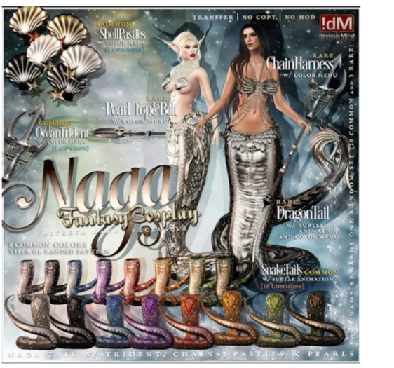 !dM Naga **STARFISH HARNESS** (BOX #15 LARA) RARE