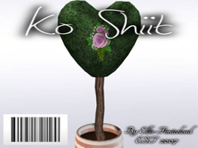 [KO SHIIT] Rose Heart Topiary Stripes