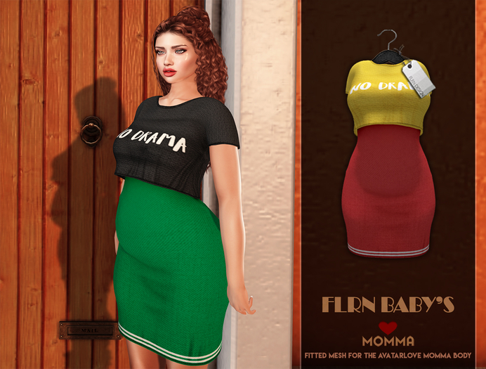[FLRN DESIGN] - MOMMA DRESS NO DRAMA YELLOW