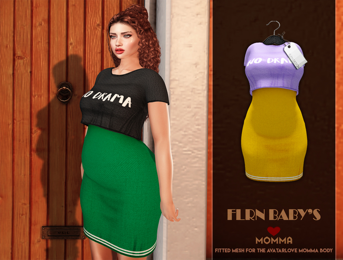 [FLRN DESIGN] - MOMMA DRESS NO DRAMA PURPLE