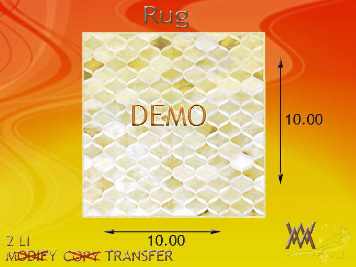 Rug Pieced Cowhide Yellow by Wild Motley DEMO