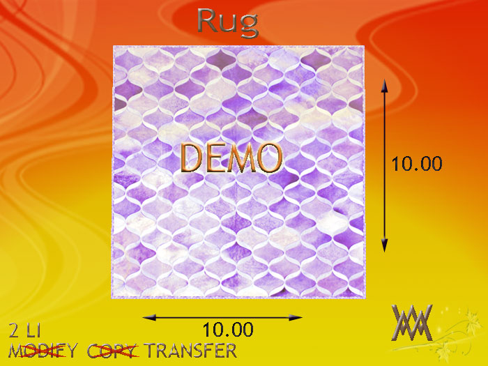 Rug Pieced Cowhide Purple by Wild Motley DEMO