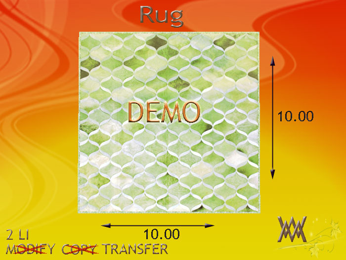 Rug Pieced Cowhide Green by Wild Motley DEMO