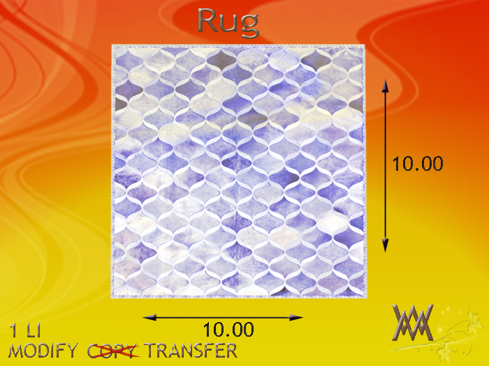 Rug Pieced Cowhide Blue by Wild Motley