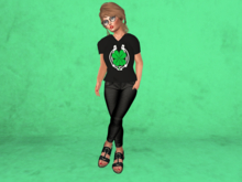 St.Patrick's-Lucky Horseshoe-Ladies v-neck shirt