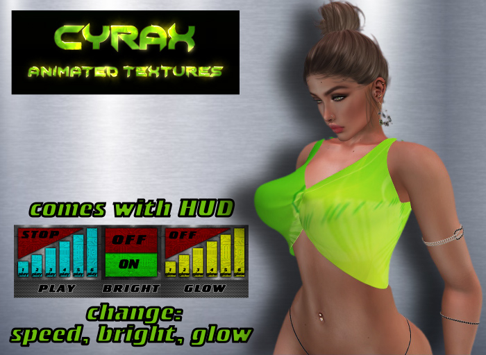 Top for Maitreya-Animated Texture-Model D2 T2