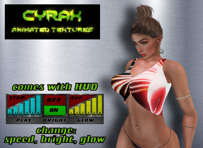 Top for Maitreya-Animated Texture-Model D2 T5