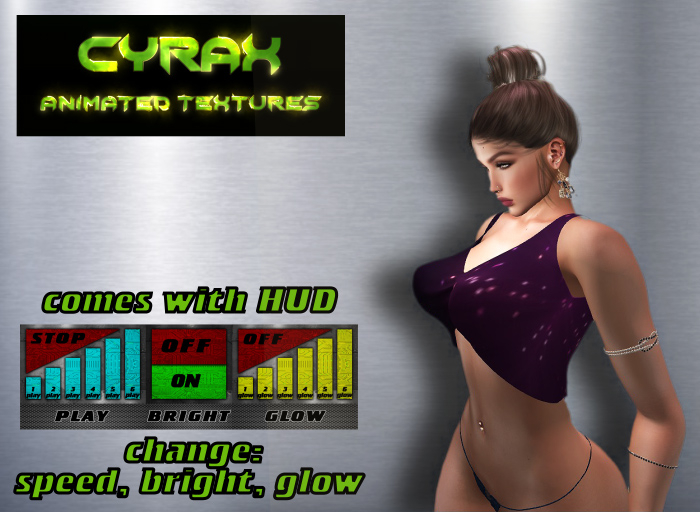 Top for Maitreya-Animated Texture-Model D2 T6