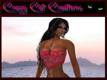 Crazy Cat Creations - Red Bandana Top