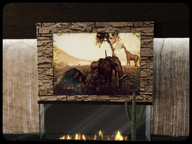 [AE] Home Decor - Man Cave - Safari  Painting
