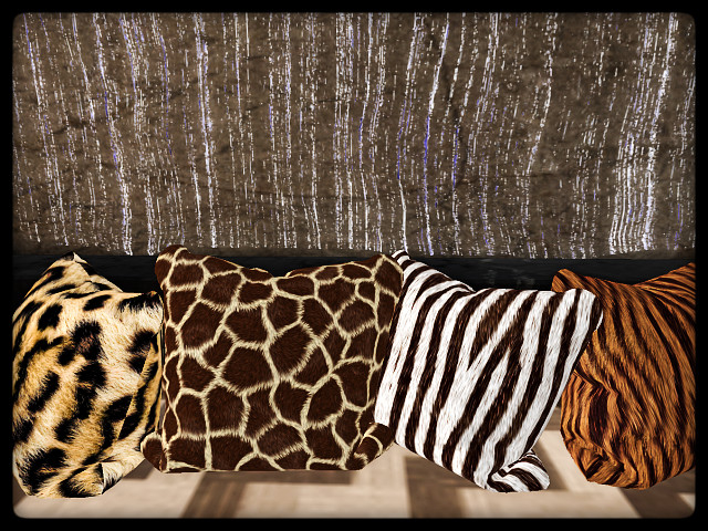 AE] Home Decor - Man Cave - Safari Pillow Set of 4
