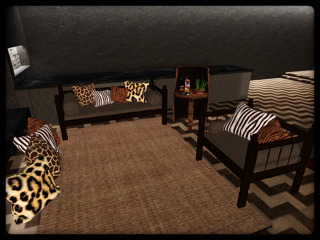 [AE] Home Decor - Man Cave - Safari Chair  & Sofa