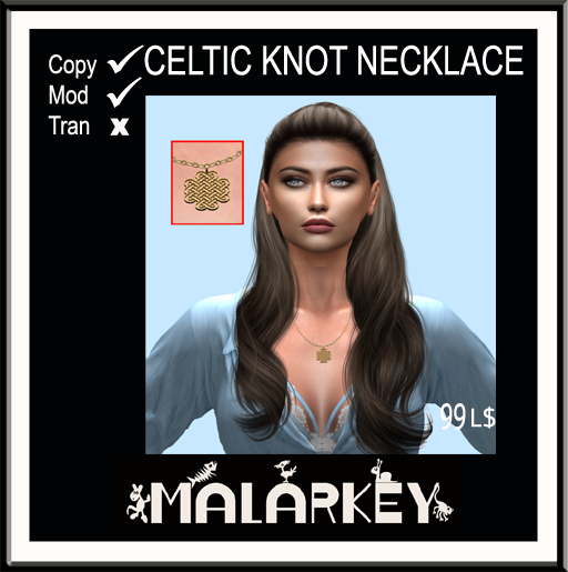 Celtic Knot Necklace (gold)