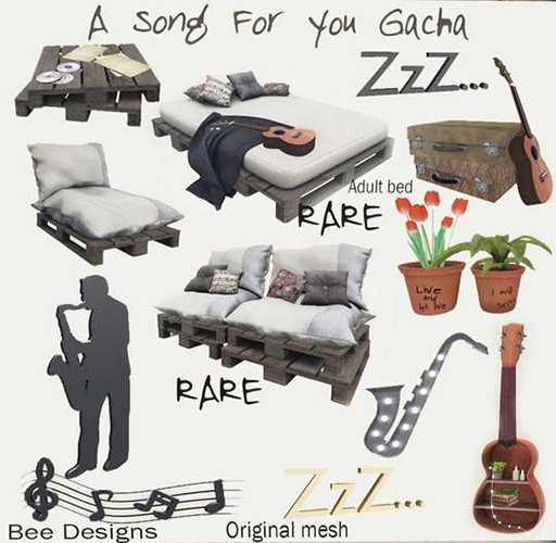.:Bee designs:. A song for you gacha Notes wall decor