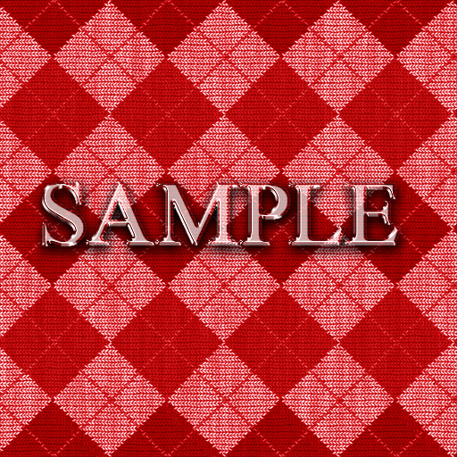 Zoy Texture [ DIAMOND KNIT 07 ] Seamless - Red