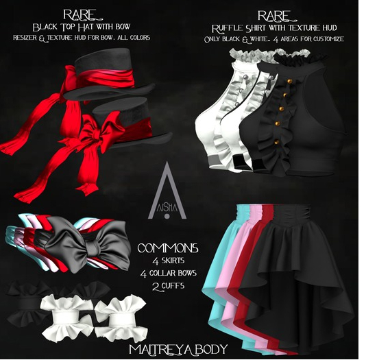 .AiSha. Victoria Cuffs Black (rezz&click)