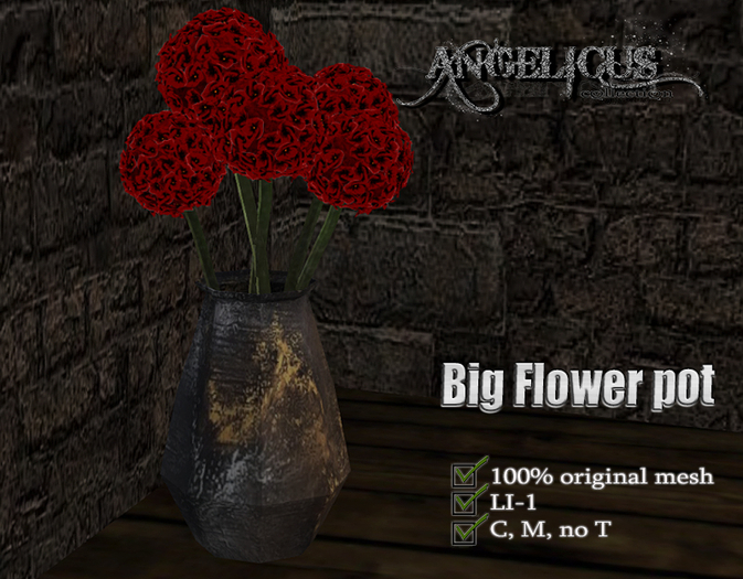 ::ANGELICUS:: big flower pot