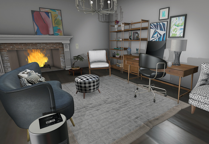 02 Fancy Decor: Dover Desk Chair RARE