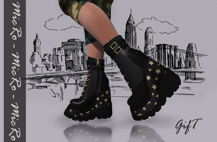 - MicRo - Boots Platforms Stars