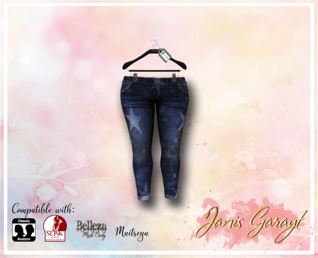  Skinny Jeans Blue Stars Box