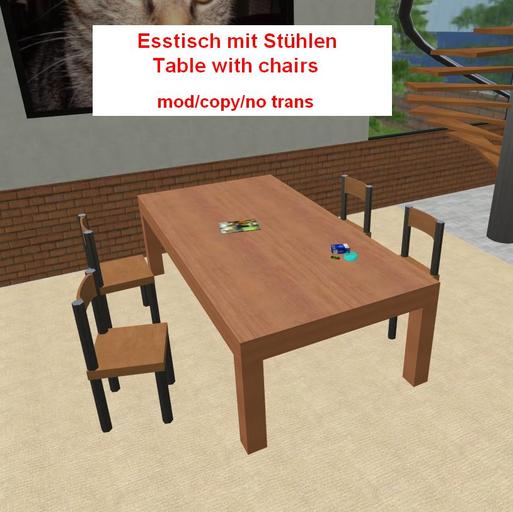 Esstisch mit Stuehlen-sellbox