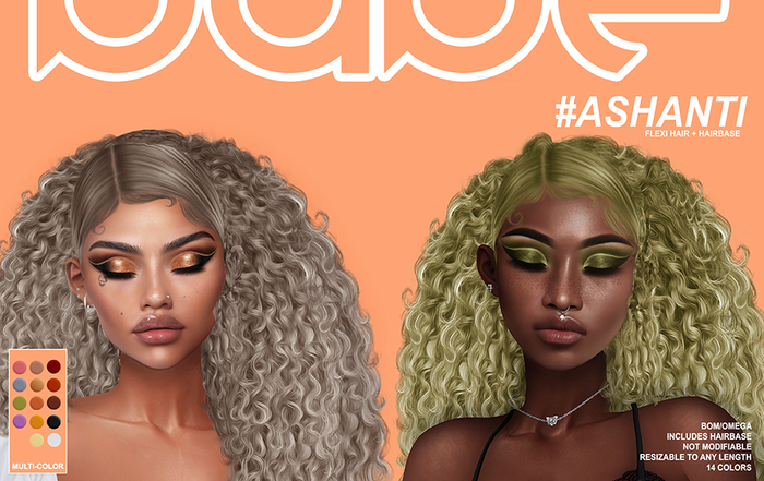 Babe / #Ashanti Hairstyle (BOM/Omega)[Multi-Color]