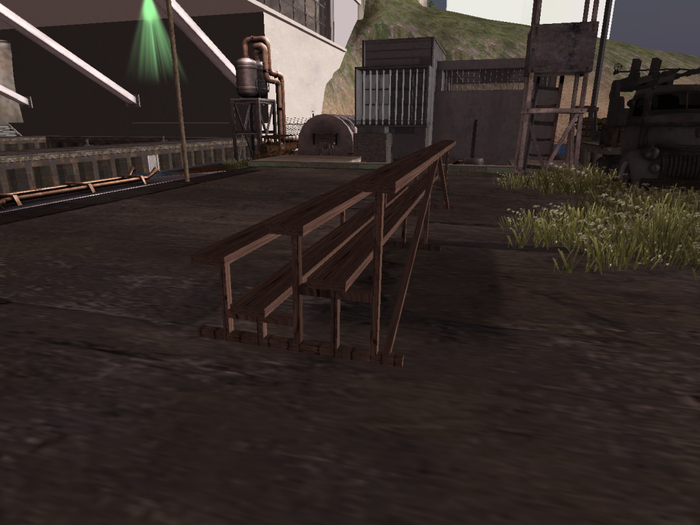 Military old bleachers