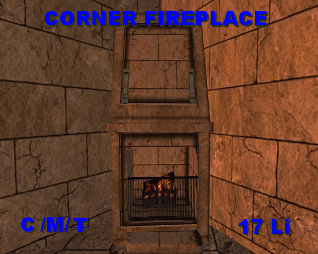 Stone Corner Fireplace