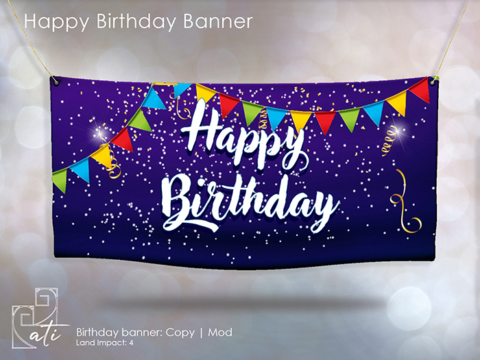 ati: Birthday banner: Happy Birthday