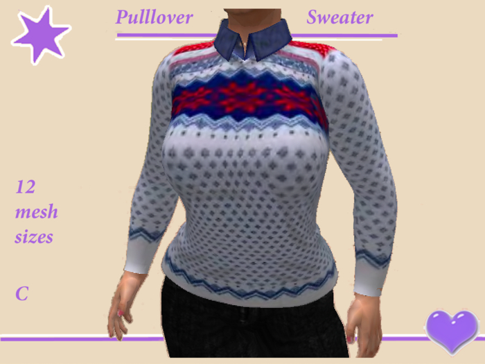 Pullover norwegian blue bag