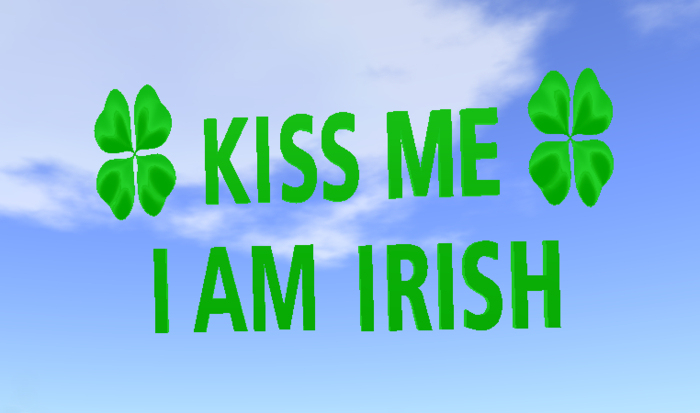 kiss me I am irish - Shamrock sign