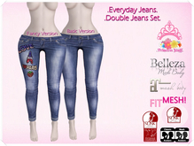 .Princess Stuff. [Skinny Everyday Jeans] Mid Denim & Paris SET