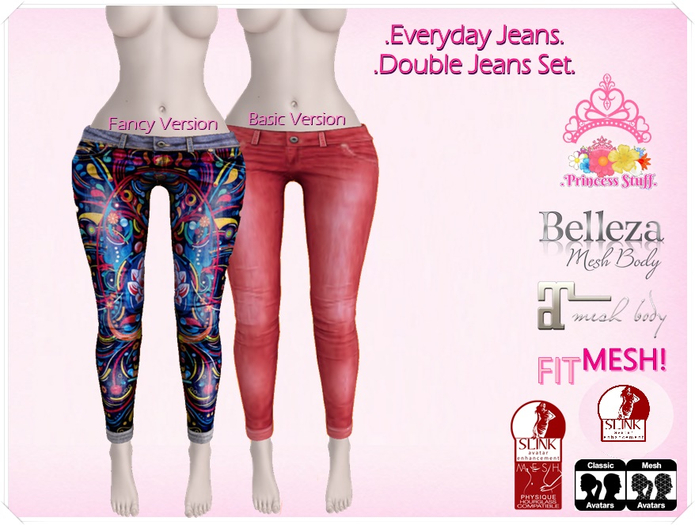 .Princess Stuff. [Skinny Everyday Jeans] *Rocking & Red Denim*