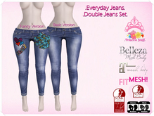 .Princess Stuff. [Skinny Everyday Jeans] Mid Denim & Hippie SET