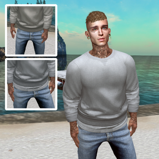 .etiquette. Bryant Sweatshirt LightGrey / Gianni