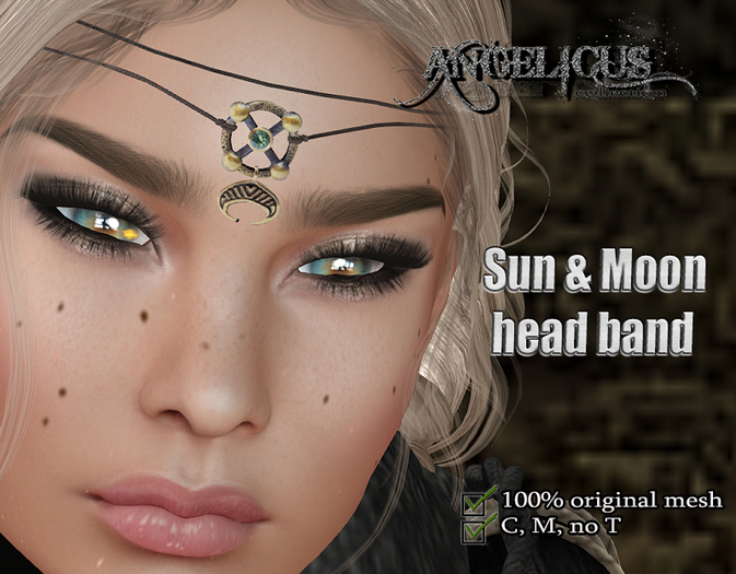 ::ANGELICUS:: Sun & Moon symbols head band